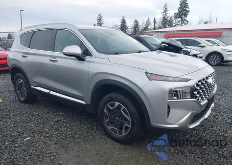 2022 Hyundai Santa Fe Hybrid Blue z USA, uszkodzony, nr VIN KM8S2DA17NU057695